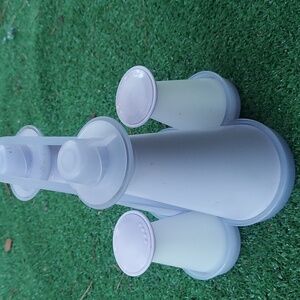 Tupperware oil /vinegar, salt & pepper table caddy impressions